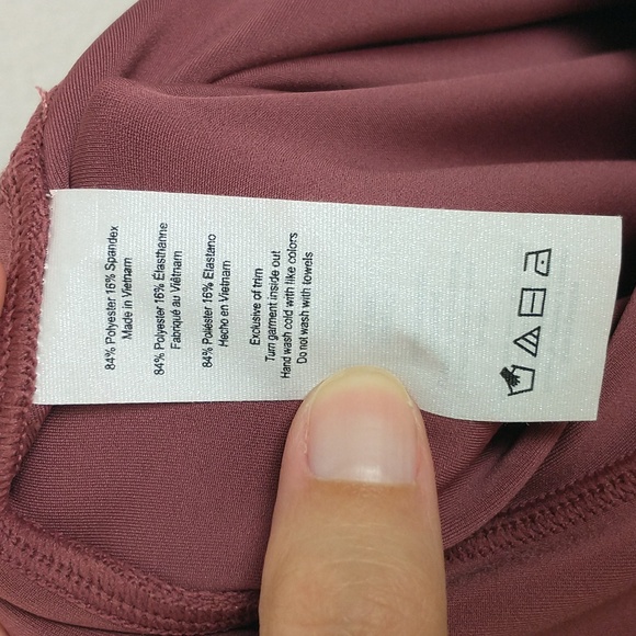 Alo Yoga High Waist Airlift Capri Leggings Womens Medium Mauve Pink High Rise - Picture 9 of 9